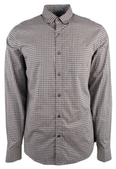 Michael Kors Men's Slim Fit Check Long Sleeve Shirt